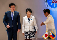 Japan Foreign Minister Yoko Kamikawa and Defence Minister Minoru Kihara meet with Philippine President Ferdinand Marcos Jr