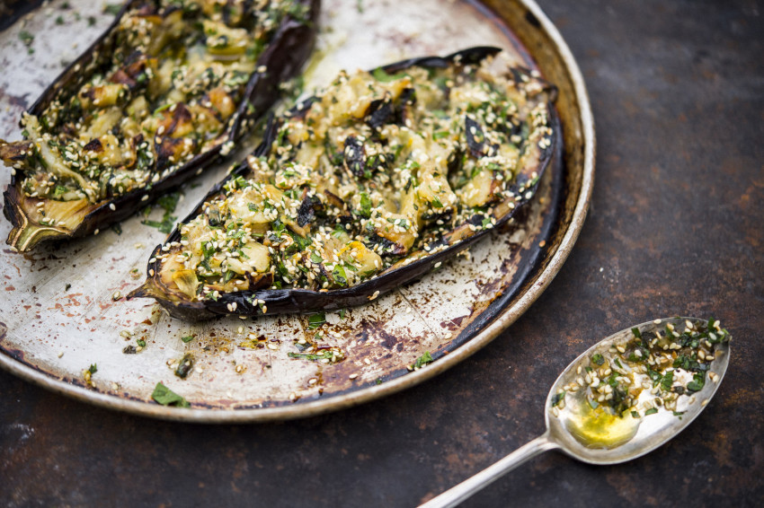 Food-MilkStreet-July Fourth-Grilled Sesame Eggplant