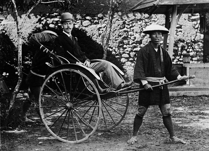 Russian Tsarivich Nicholas (future Tsar Nicholas II) at Nagasaki, 1891